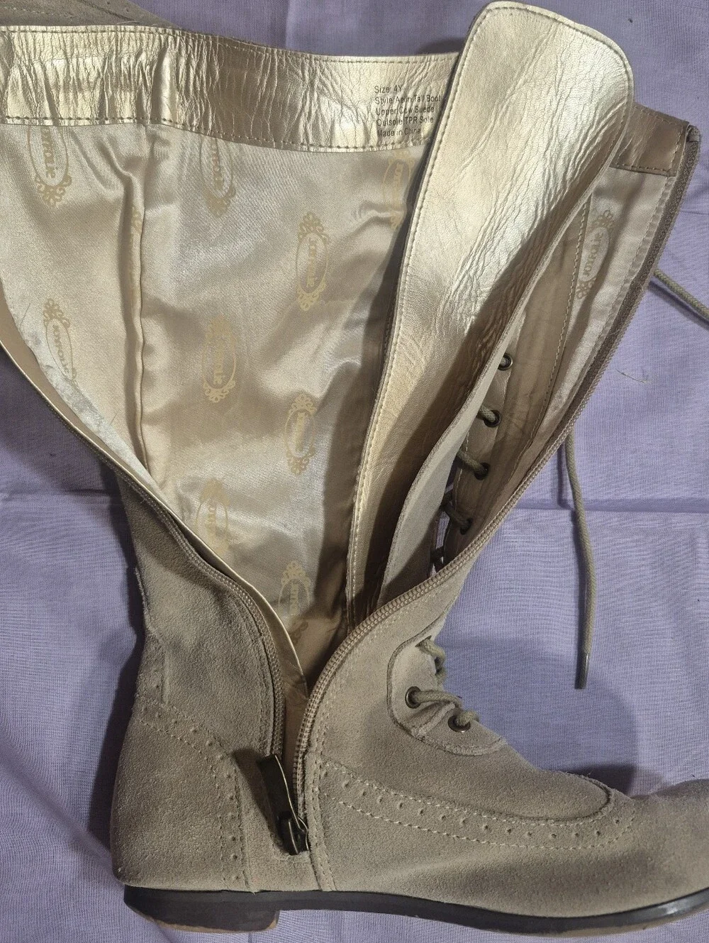 Aelin Leather Boot in Distressed Tan